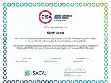 ISACA Certificate 5